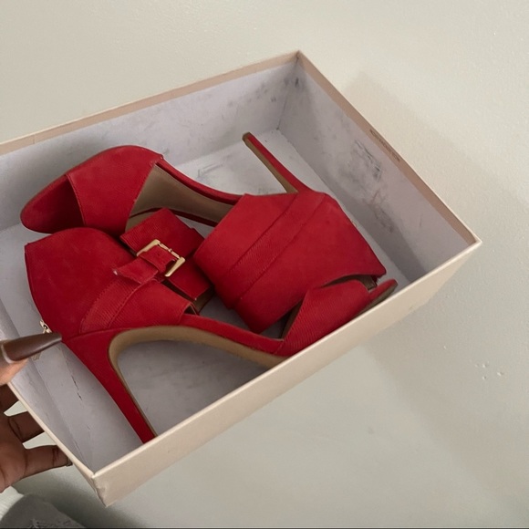 Vince Camuto red heels